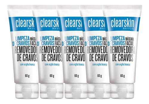 Máscara Removedora De Cravos Clearskin 60g (5 Un ) - Avon