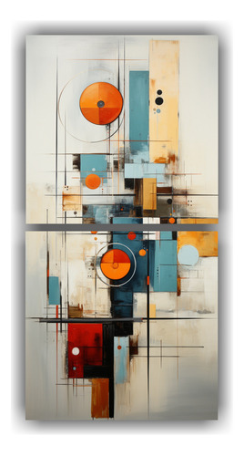 100x50cm Cuadros Abstractos Estilo Midcentury Modern En Lien