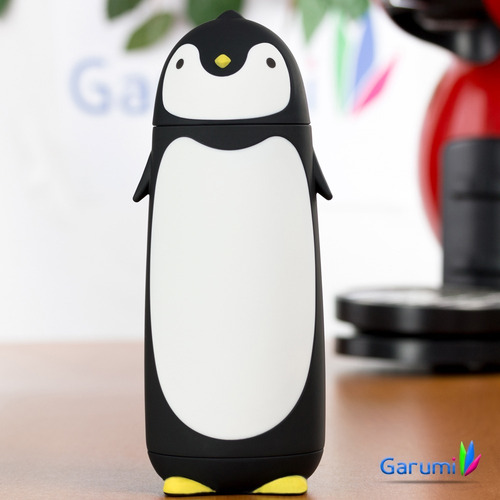Imagen 2 de 10 de Termo Taza En Forma De Pinguino Negro H1293