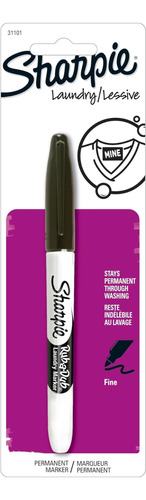 Sharpie Rub-a-dub Marcador Permanente Ropa, Color Negro 1