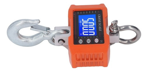 Balanza Báscula Para 1000kg Dijital Pantalla Led Hd Naranja