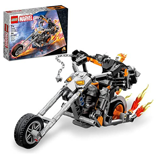 Lego Marvel Ghost Rider Mech & Bike 76245, Buildable Motorbi