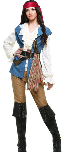 Disfraz De Capitán Jack Sparrow Para Mujer Y Hombre, Hallowe