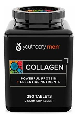 Youtheory Colágeno Para Hombres - Con Biotina, Vitamina C Y