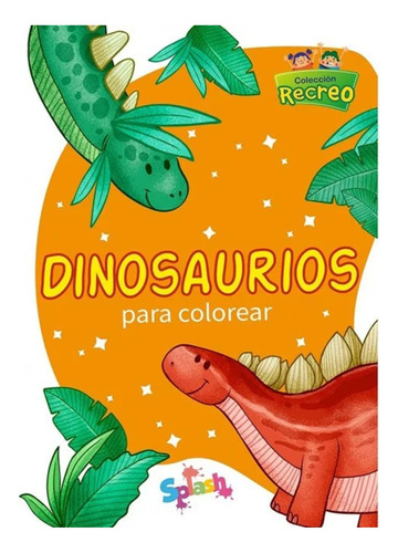 Librito Infantil Para Colorear Dinosaurio Colección Recreo