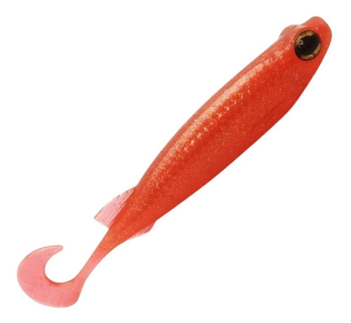 Isca Artificial Soft Monster 3x E-shad 12cm C/ 5und - Cores Cor Cor - Premium Red