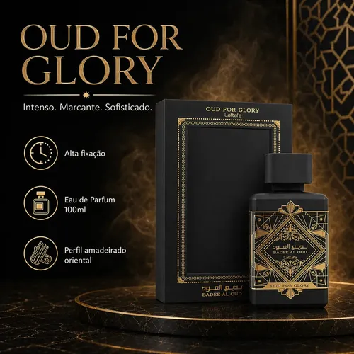 Perfume Árabe Badee Al Oud For Glory 100ml Lattafa Eau De Parfum