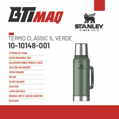 Termo Stanley Classic 1Litro - Acero Inoxidable