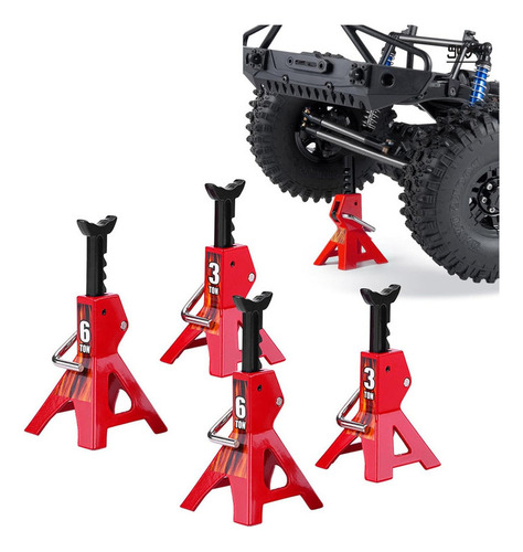 Mz Suporte De Macaco Rc De 4 Peças, Acessório Para Carro