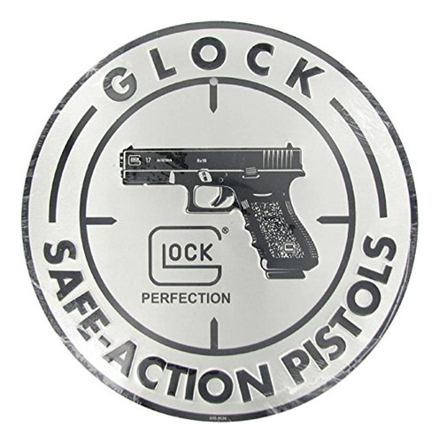 Señal Glock Perfection Original De Aluminio Adorno Pistola