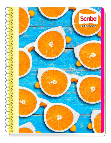 Cuaderno Francés Scribe Mega Plus Cuadro Chico 100 Hojas 5 P
