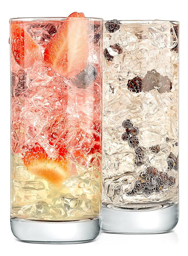 ~? Nutrichef 14.2oz Highball Drinking Glasses - Set Of 2 Hea