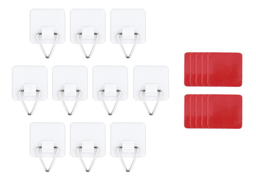 Juego De Ganchos Para Platos Invisibles Cuadrados Pequeños