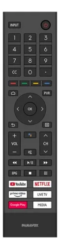 Control Remoto Panavox Original Para Tv Led Android 32/43