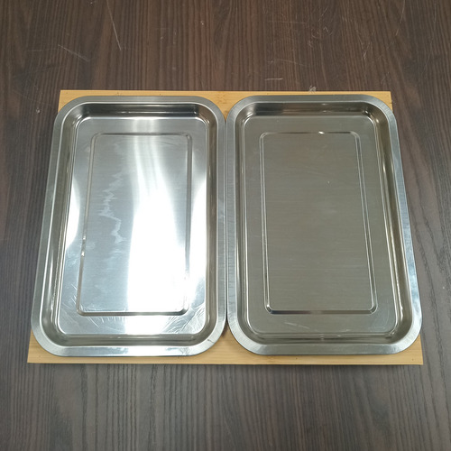 Tábua Corte 2 Gavetas Coletoras Inox Bambu 4x34x44cm Natural