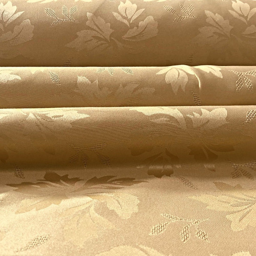 Tecido Jacquard Adamascado Medalhão Dourado 2,80x6,00mt