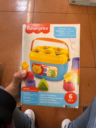 Fisher Price Primeros Bloques Del Bebé Azul (Usado)