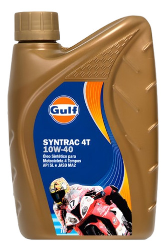 Aceite para motor Gulf sintético 10W-40 para motos y cuatriciclos de 1 unidad