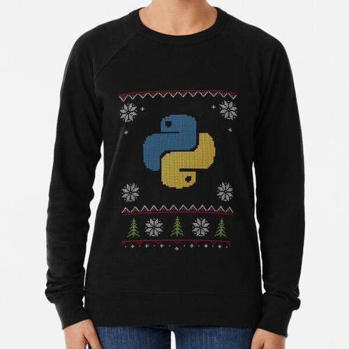 Buzo Programador Python Ugly Sweater Christmas Calidad Premi