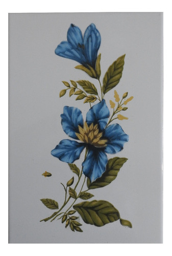 Azulejo Flor Vanessa Para Decoración 20x30cm Miraflores