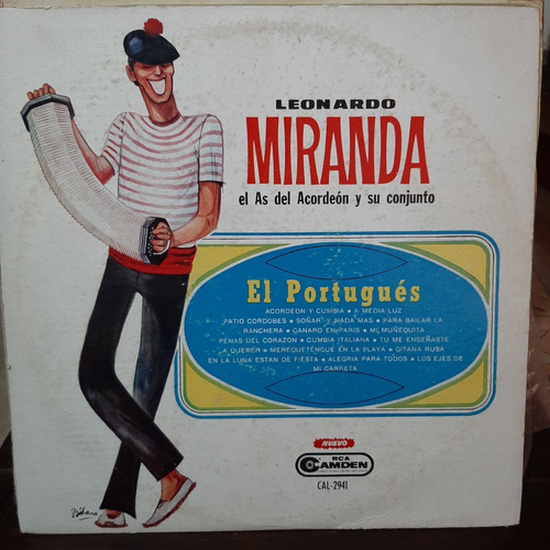 Vinilo Leonardo Miranda El As Del Acordeon El Portugues C5