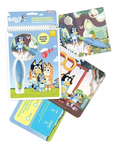 Agua Wow Album Para  Colorear Con Agua De Bluey 01190