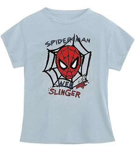 Playera Disney Store Spider-man Web Talla 4 Años Importada (Usado)