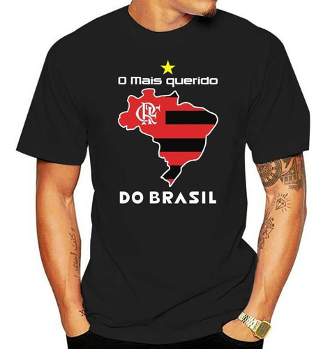 Camiseta Flamengo Slim Fi La Más Querida De Brasil Para Homb