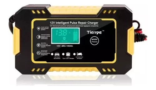 Cargador Batería Automóvil 12v 6a Lcd Carga Inteligente