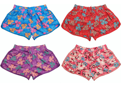 Short De Baño Mujer Playero Pileta Secado Rapido