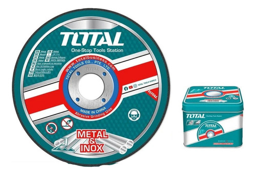 Set 100 Discos Corte Metal Total Amoladora 4.1/2'' 1mm
