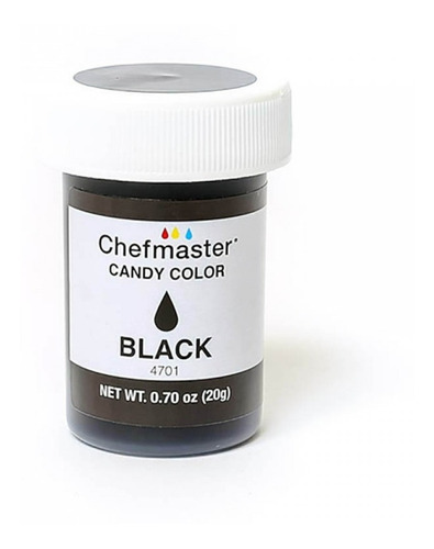 Colorante Comestible Negro Para Chocolate 20g - Chefmaster