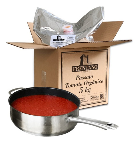 Passata De Tomate Orgânico Frentano Foodservice Bag 5kg