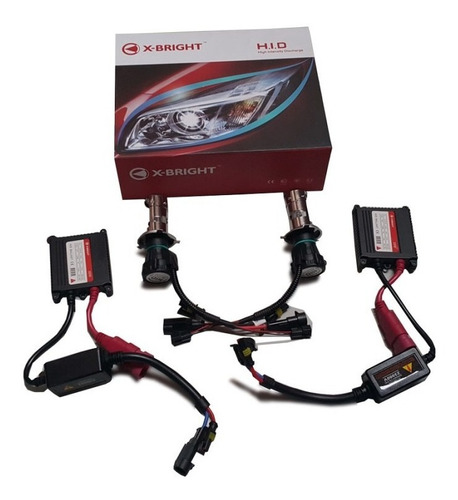 Kit Lamparas Xenon 12 Volts H4 P43  Corta/larga 6000k Hid