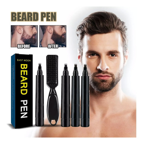 Kit De Relleno De Lápices De Barba De Peluquero, 4 Piezas, B