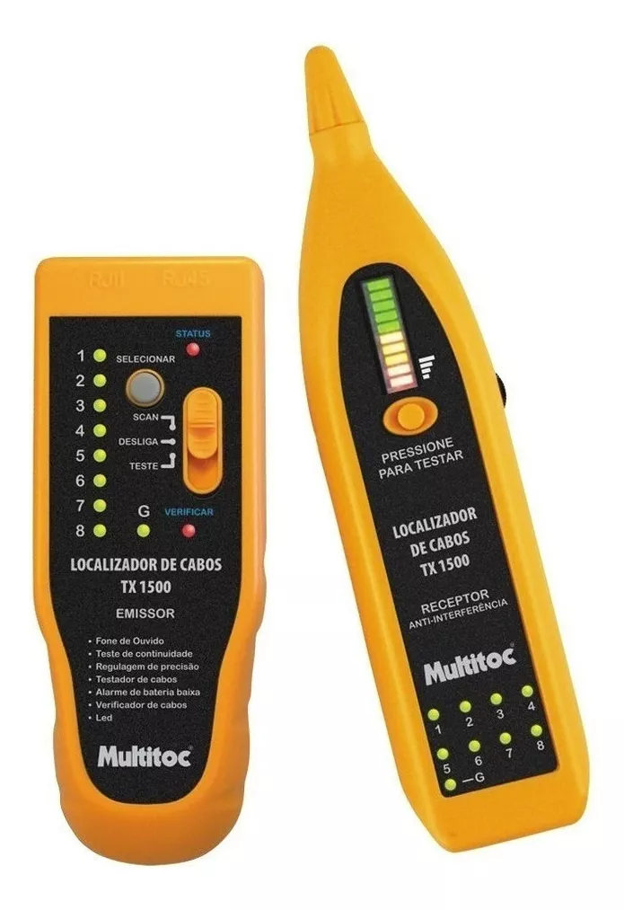Primeira imagem para pesquisa de testador de cabo rj45 rj11 e localizador de cabos