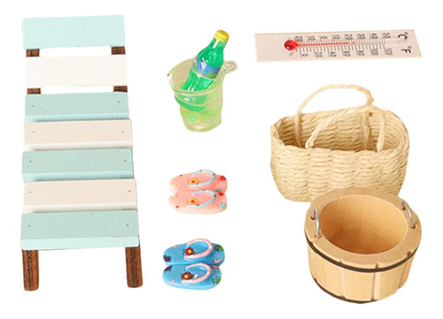 Juego De Muebles Para Casa De Muñecas, 11 Uds., 1 12, Silla