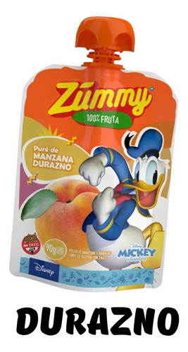 Imagen 7 de 7 de Puré De Fruta Natural, Marca Zummy Disney Por 90gr