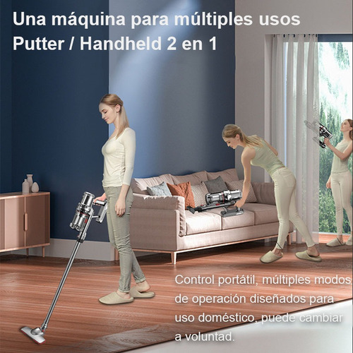Aspiradora Vertical 4m Cable Filtro 18000kpa Soporte Pared