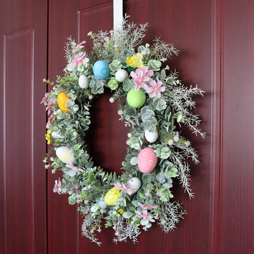/ Corona De Huevos De Pascua Corona De Puerta De Pascua P