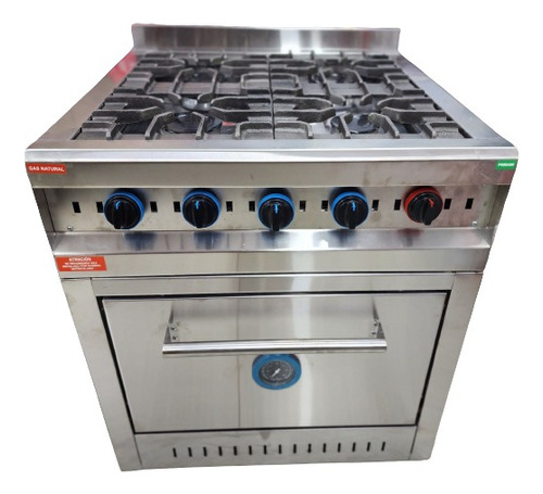 Cocina Industrial 4 Hornallas Acero De Fundicion Yac