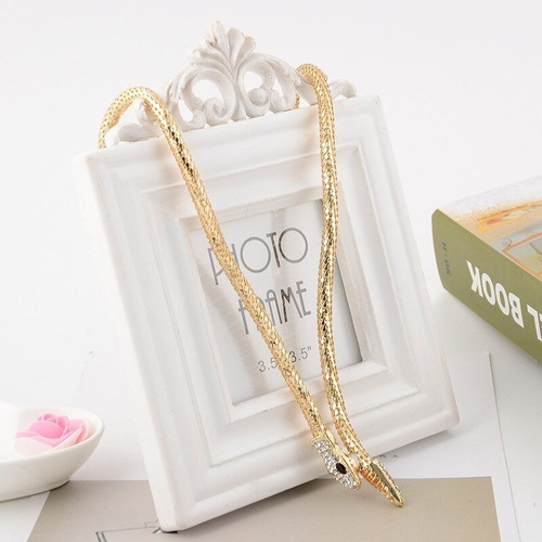 Collar Pulsera Cinturón De Serpiente Mujer