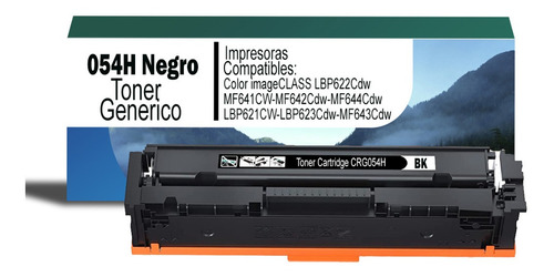 Toner Generico 054h Negro Para  Imageclass Mf642cdw/lbp621cw