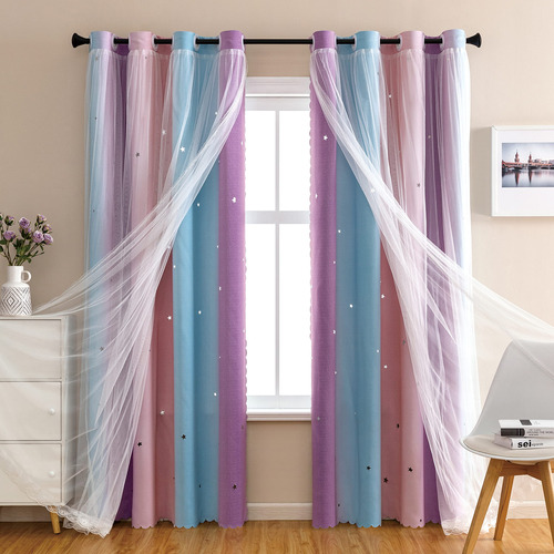 Cortinas Opacas Con Estrellas Para Habitaciones De Ninas, Co