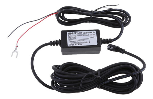 Dc 12v A 5v 2a 90 ° Esquerda Micro Usb Car Dvr Adaptador De