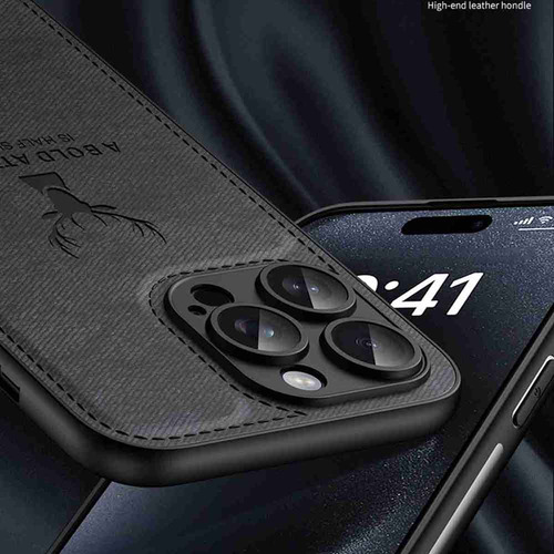 Funda Protectora Con Estampado De Tela De Cabeza De Ciervo Para iPhone X, Xs, Max, Xr, 11, 12, 13, 14, 15, 16, Pro, Max, 14, 15, 16, Pro, Plus, 15 Plu
