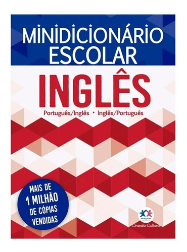 Mini Dicionário Escolar Pedagógico Inglês / Português Didático 352pág