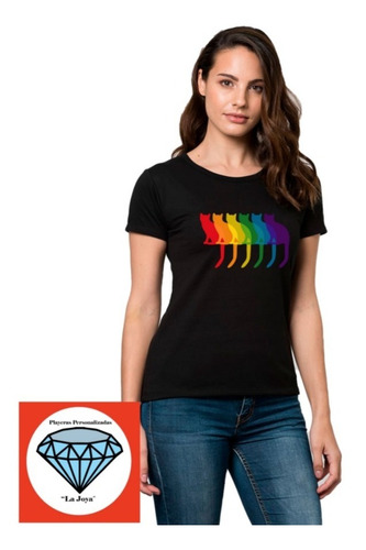 Imagen 2 de 4 de Playera Gato Gay