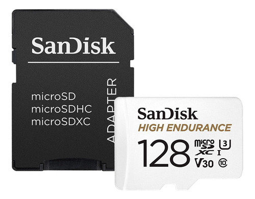Cartão De Memória 128gb High Endurance Sandisk Microsd