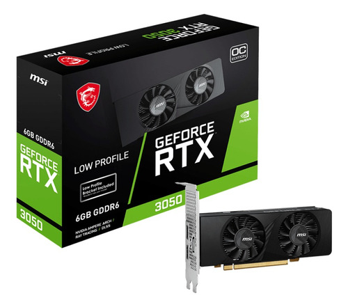 Tarjeta De Video Msi Geforce Rtx 3050 Lp 6gb Oc